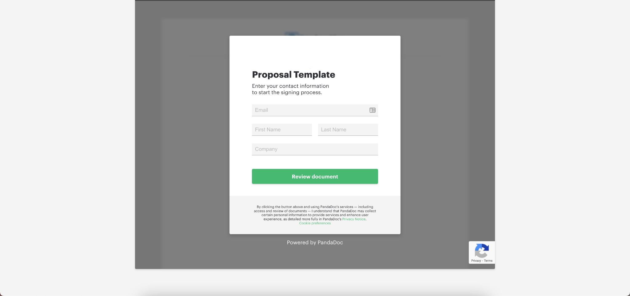 How to Create a Form from a Template inside PandaDoc Immigration Finder